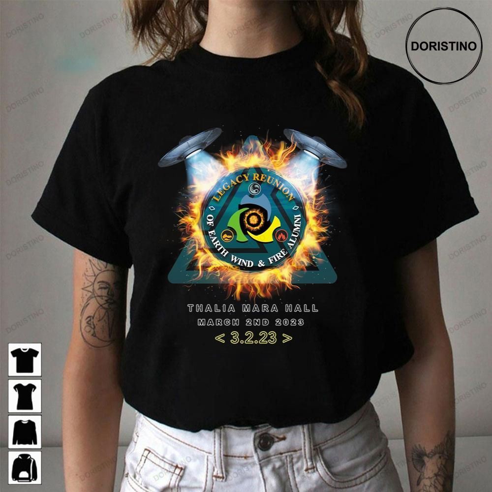 Legacy Reunion Of Earth Wind Fire Album Limited Edition T-shirts